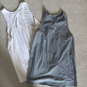 Lululemon High Neck Tie Back Tanks